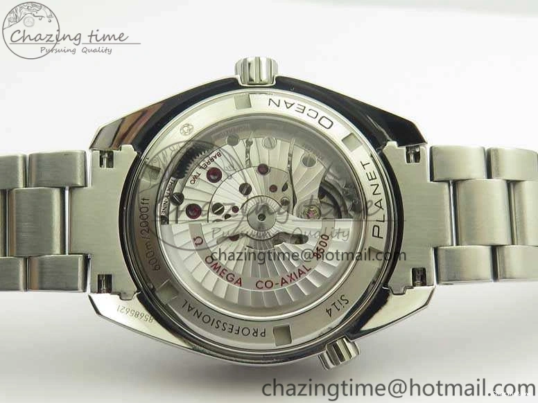 1230 Sleek Planet Ocean Professional Ceramic Bezel 42mm 1:1 MK Best Edition Silver Markers On SS Bracelet A 8085